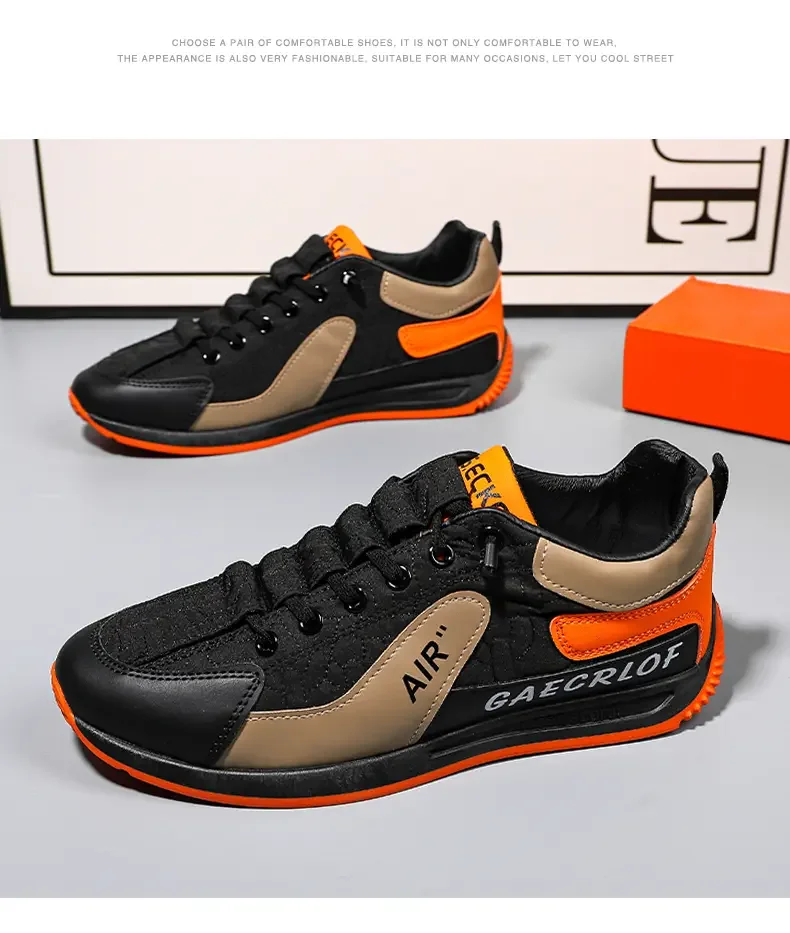 Zapatillas de correr transpirables para hombres, zapatillas ligeras antideslizantes, zapatos deportivos cómodos para caminar, zapatos casuales, talla grande 39-44