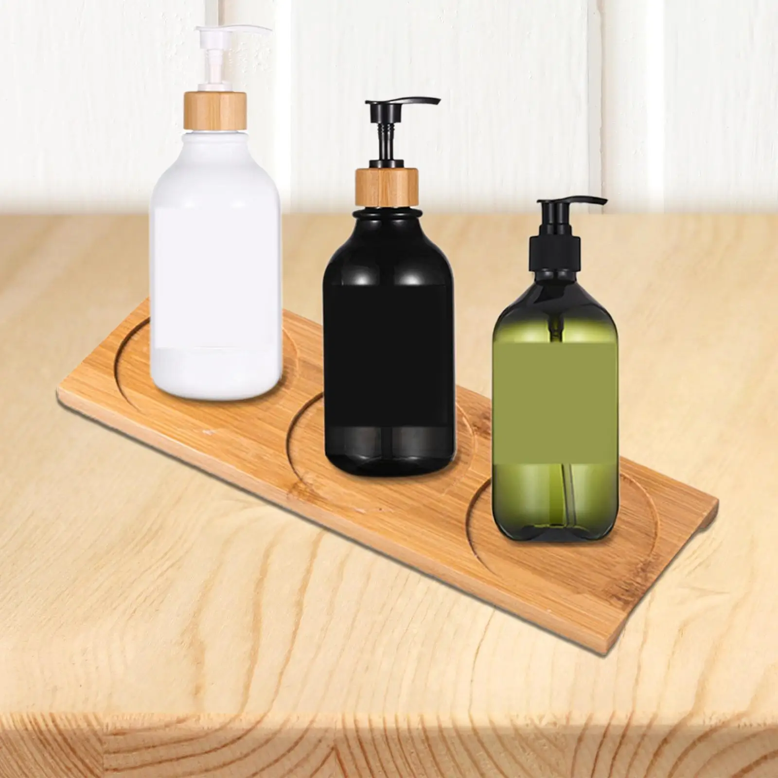 Wooden Flowerpot Tray Storage Rack Vanity Decorative Durable Dispenser for Living Room Garden Bottles Kitchen Candles