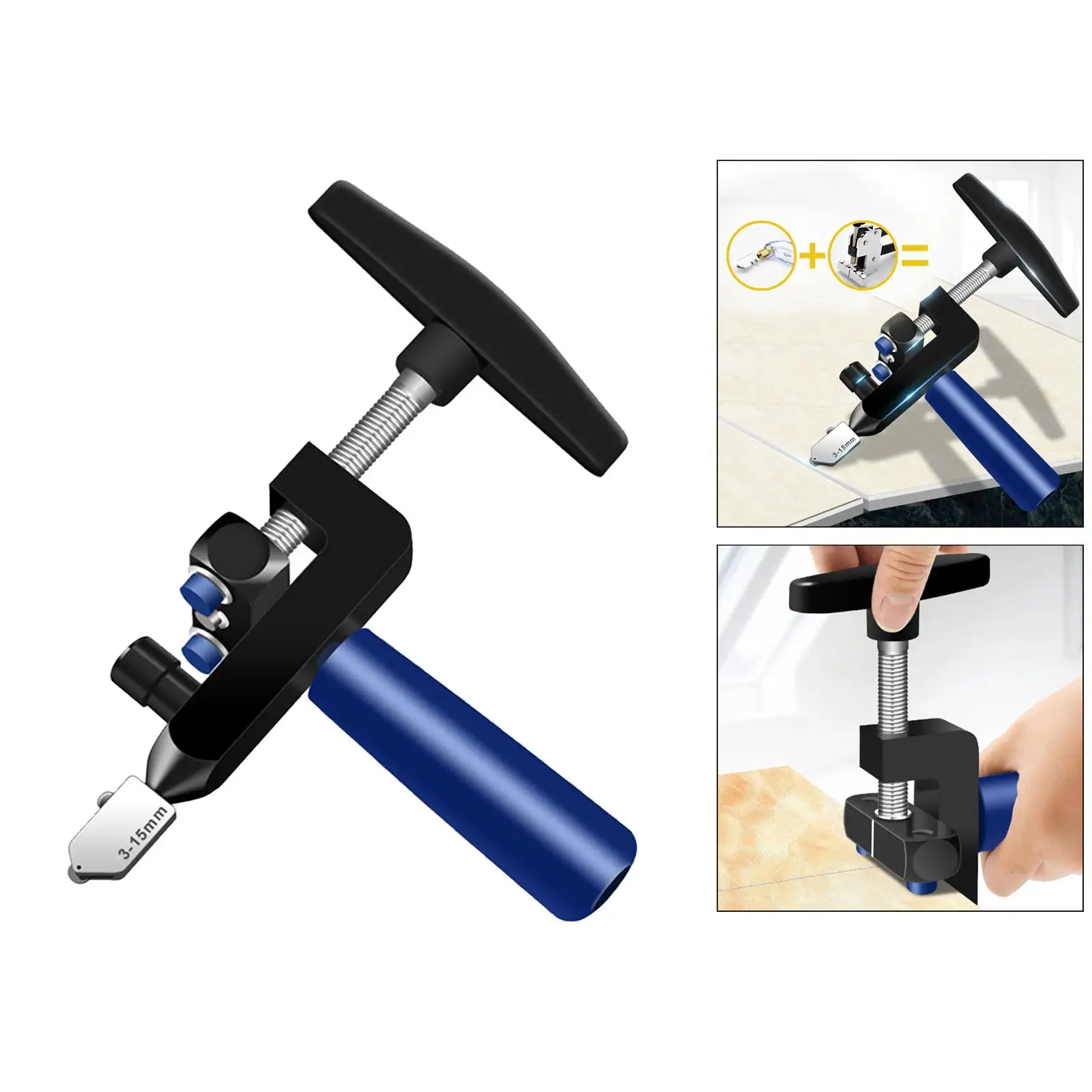 Glass Cutter Tile Handheld Multi-function Portable Opener Tungsten Carbide Cutting Wheel Ceramic Tile Glass Cutting Tool