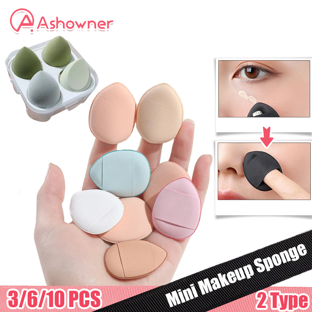 Best of Mini Size Finger Puff Set Makeup Sponge Face Concealer Foundation Detail Puff Professional Cosmetic Cushion Puff Makeup Tool Reviews & Tips