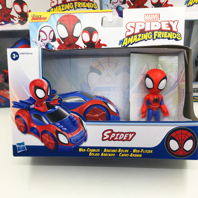 Figurine Spidey et son Arachno-bolide SPIDERMAN : la figurine avec