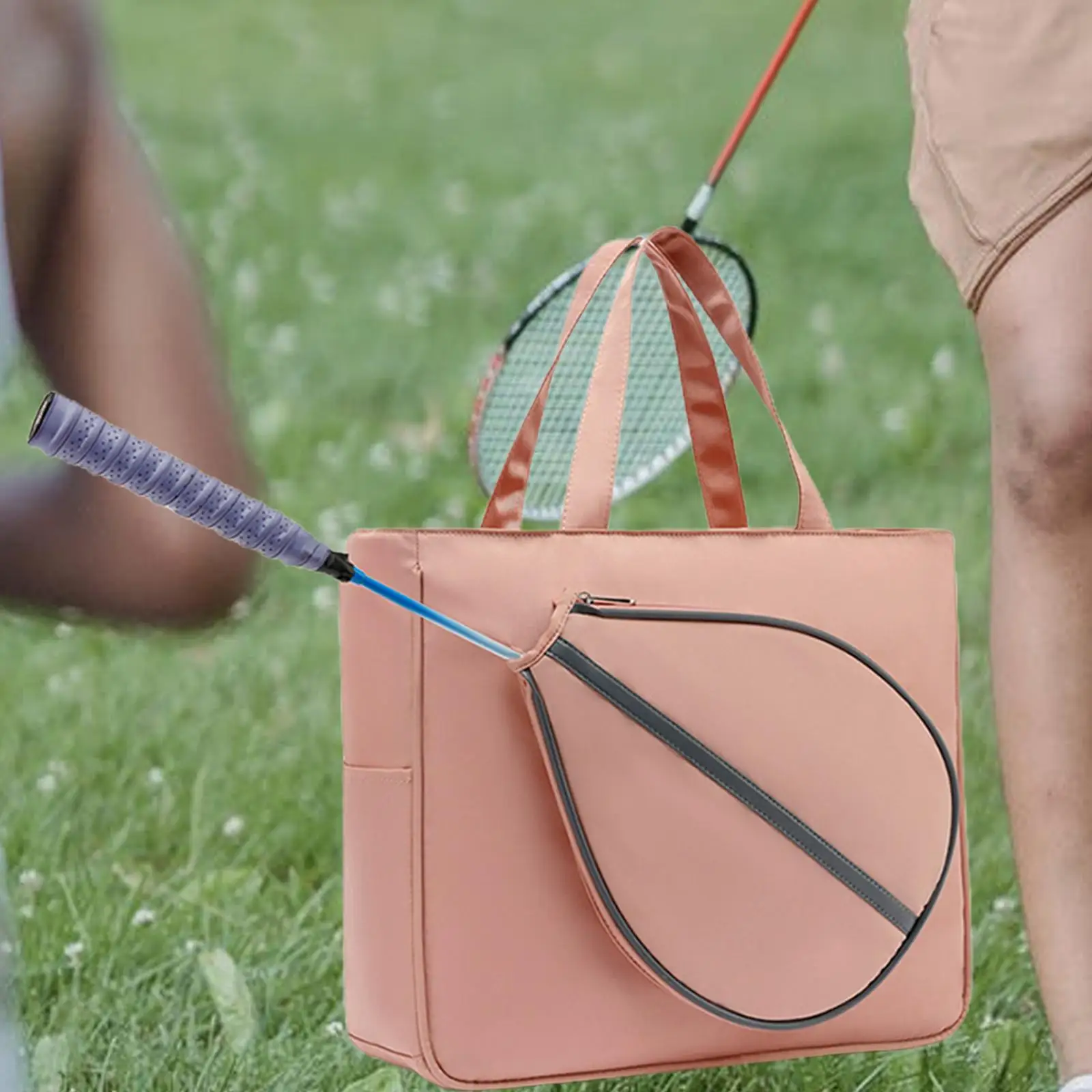 Large Tennis Shoulder Bag Handbag Carrying for Tennis Racket Women