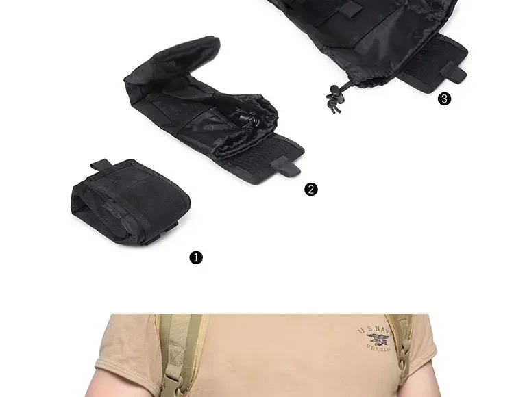 Faltbare Molle Dump Drop Pouch Ammo Magazin Hüfttasche Outdoor Sport Jagd Utility EDC Werkzeug Zubehör Klappbare Erholung Tasche – Detail 19