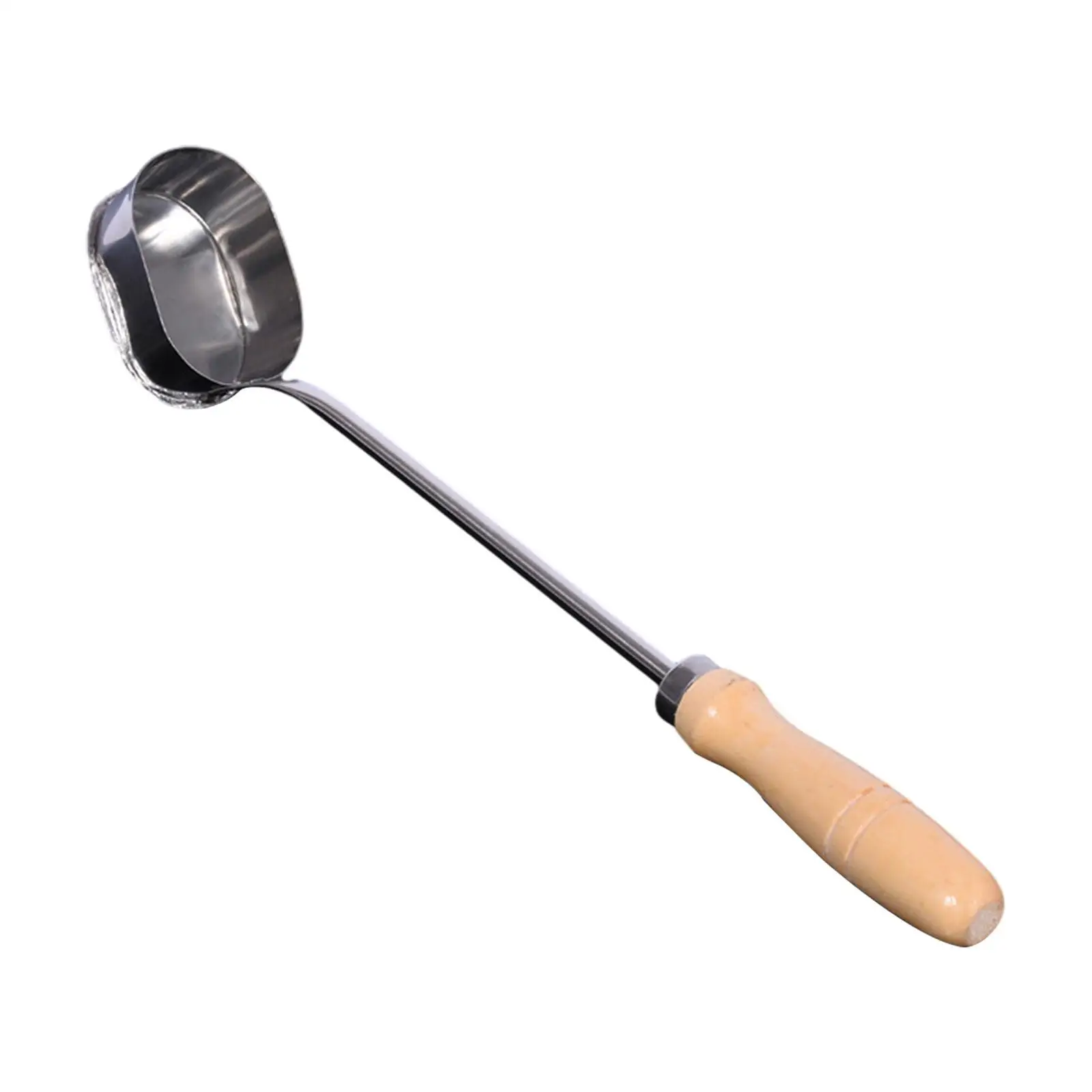 Meat Patty Maker Stainless Steel Comfortable Handle Durable Easy to Clean Portable Manual Fried Meat Spoon Cooking Tools