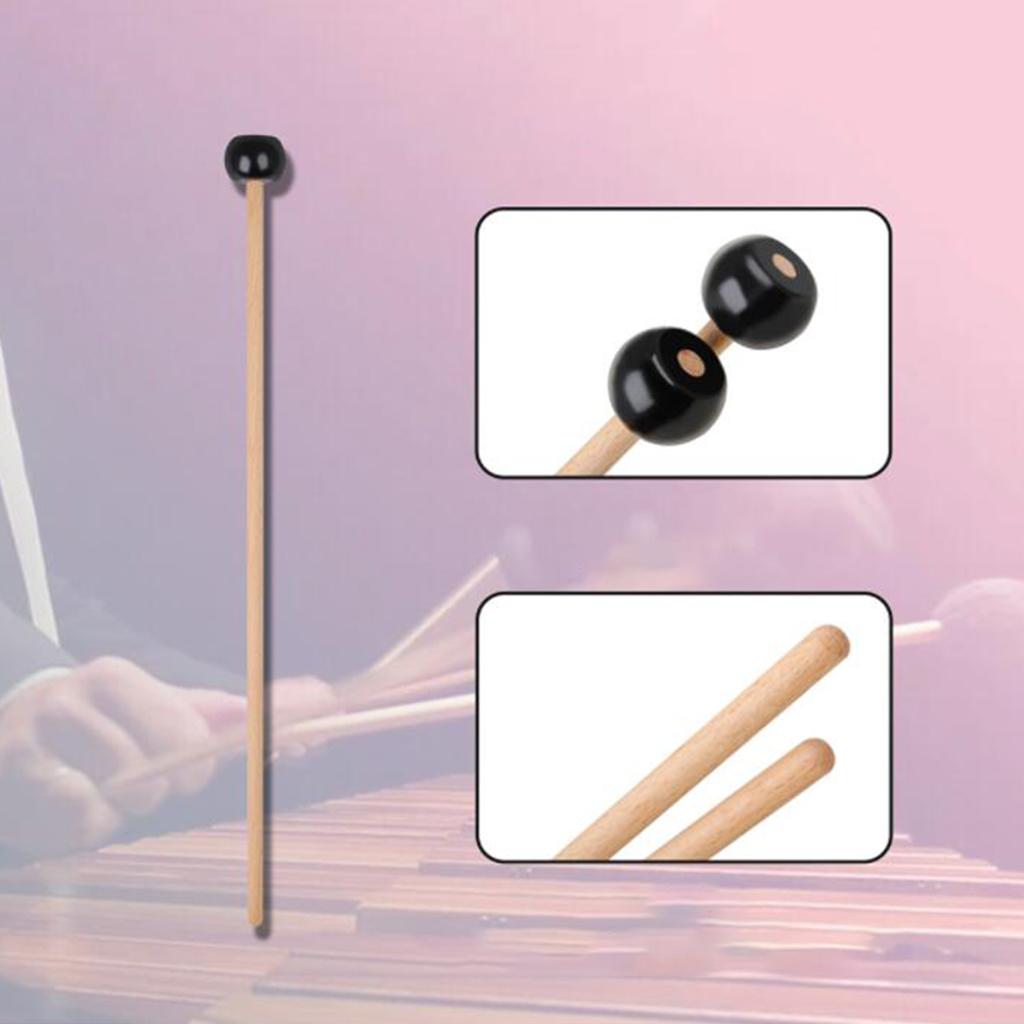 4Pcs Professional Xylophone Glockensplel Mallet Marimba Mallets for Wood Block Glockenspiel Chime Bells Instrument Accessories