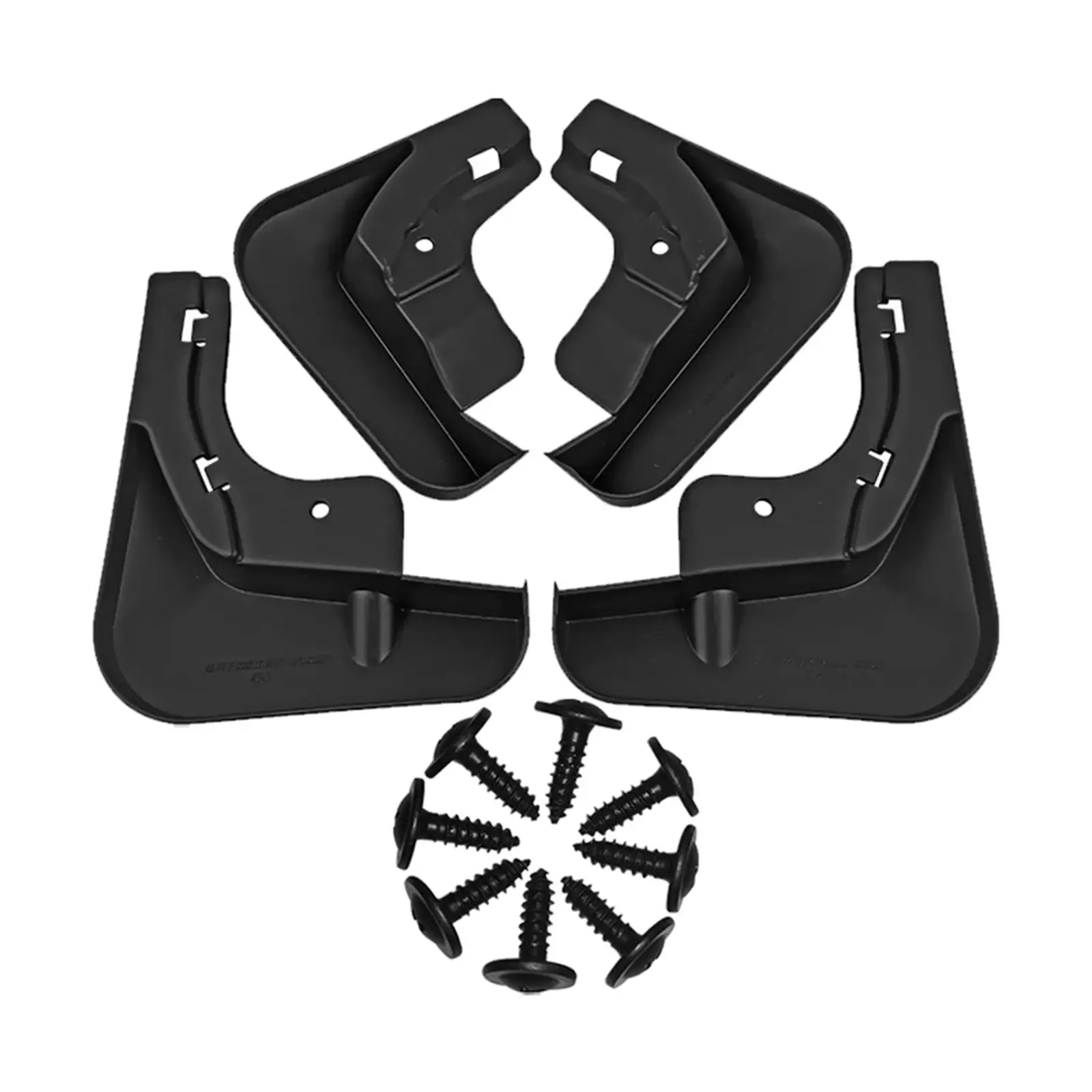 4 Pieces Mudguard Replaces Thicken Professional Splash Guards for Auto Tyre