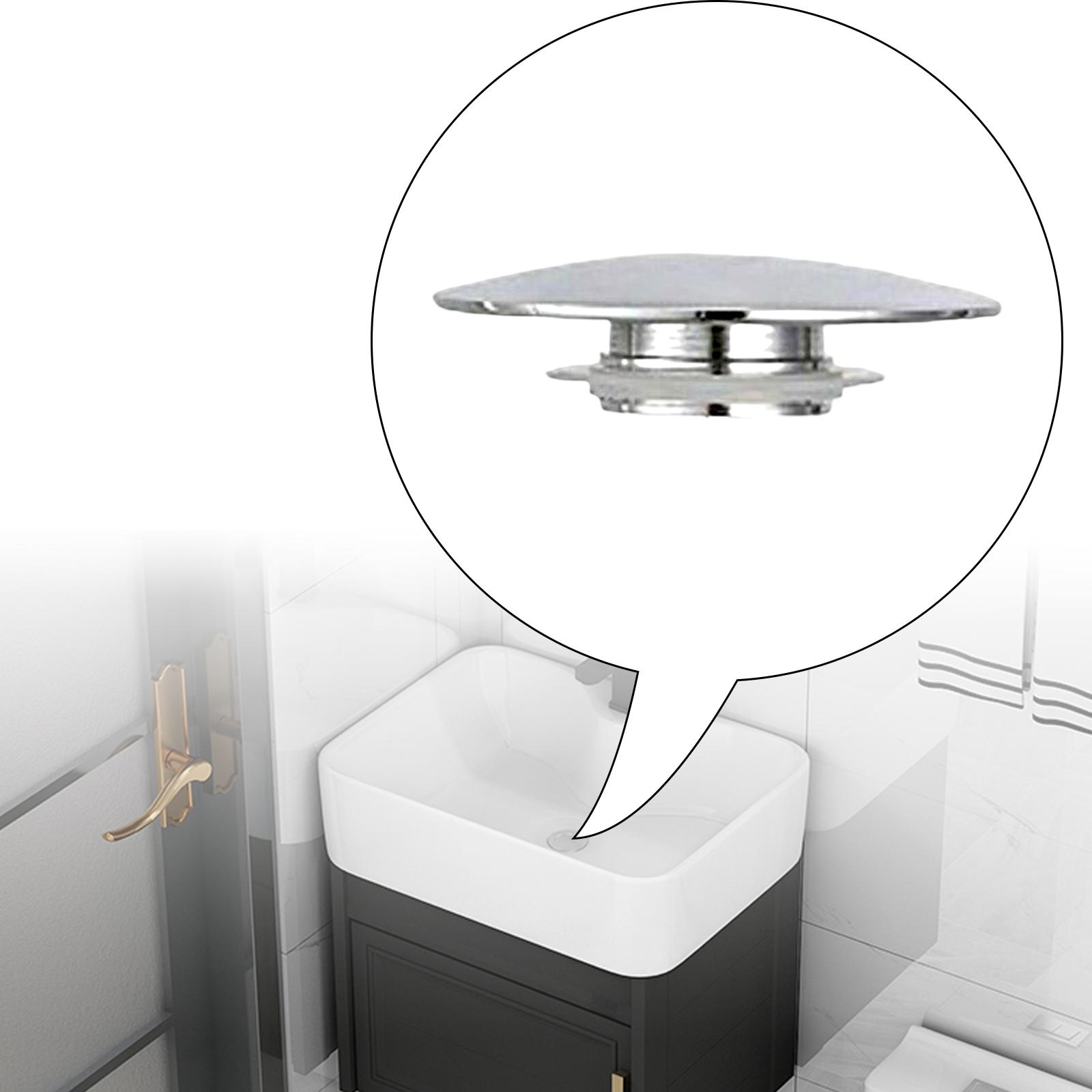 Copper Bath Sink Plug Adjustable Manual Lift Drain Plug Detachable Basin Plug Bath Sink Push Button Plug for Bathroom Sinks