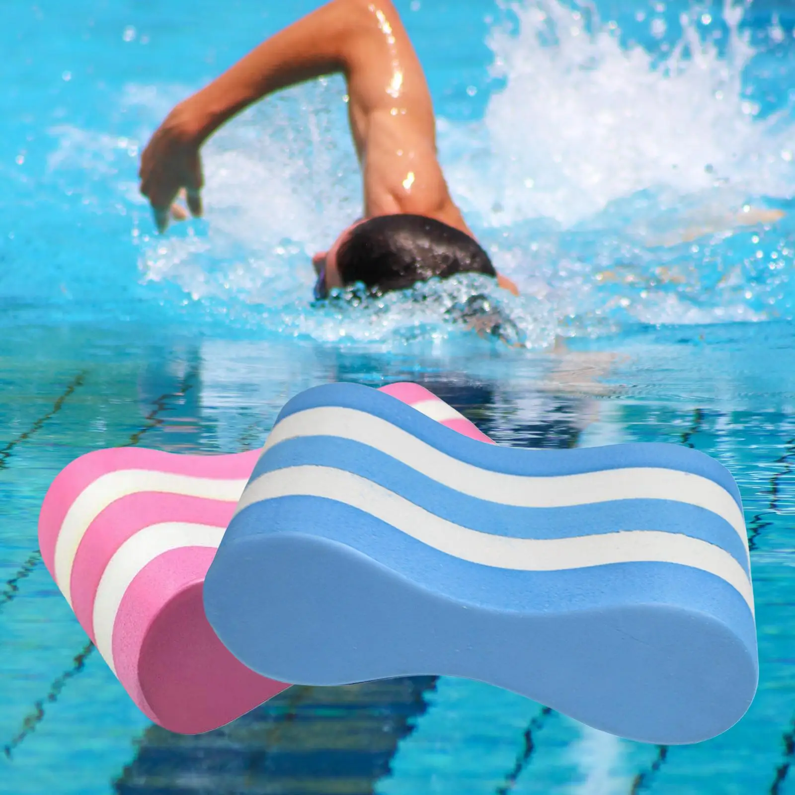 EVA Pull Buoy Float Training Buoyancy Floating Swimming for Kids Beginners Water Exercise Gear Upper Body Strength