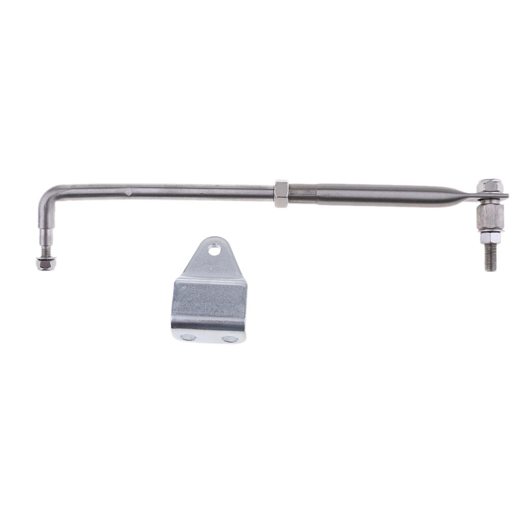 Stainless Steel Outboard Steering Rod Link-Throttle Lever 33cm / 13``  Durable and Corrosion Resistant