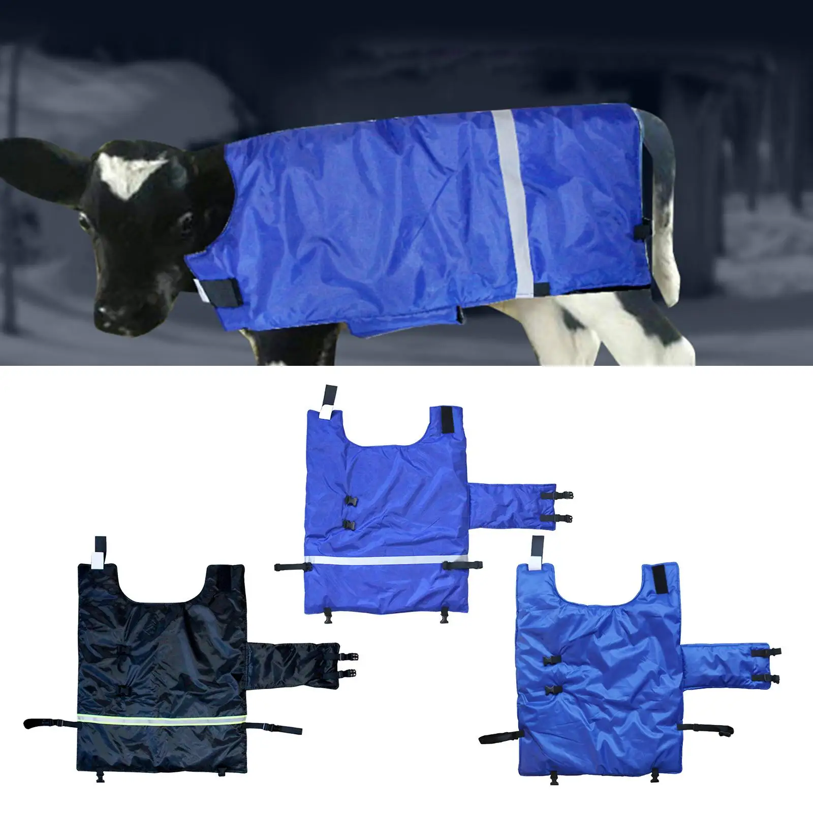 Cow  Coat Cotton-Padded with  Clothing for Keep Warm Farmhouse