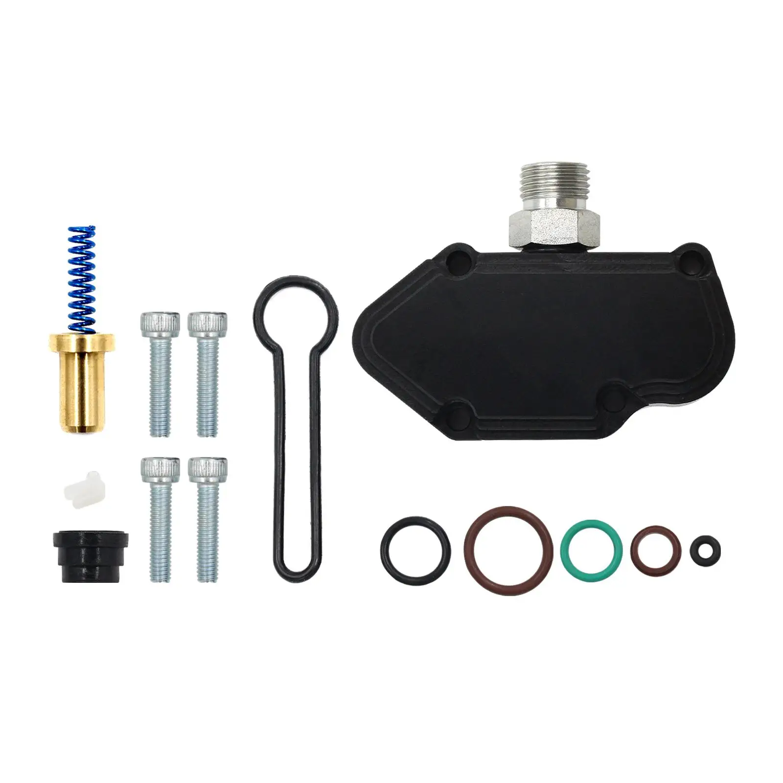 Blue Spring Kits Replace Reliable Convenient Easy Installation Fuel Pressure Regulator Adjustable for 2003-2007 Powerstroke