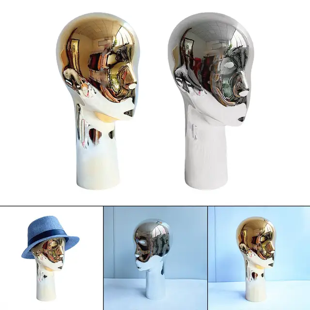 2 pcs Mannequin Head Stand Model Display Holder for Hat Scarf Wig Glasses  Masks