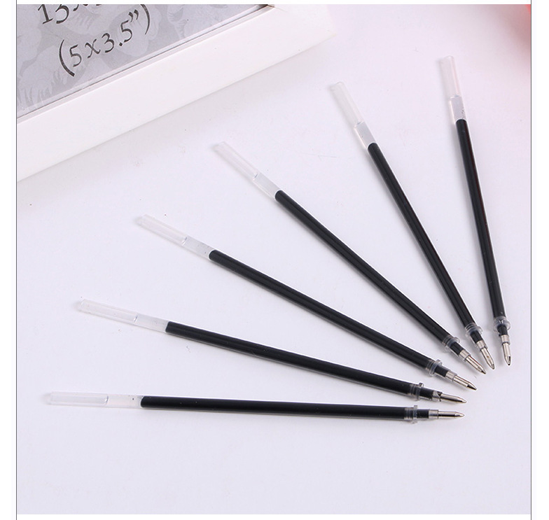 10/20/30 pcs/set 0.5mm Gel Pen Refills Red Blue Black Ink Stationery Writing Supplies Office Signature Rods Office School Needle