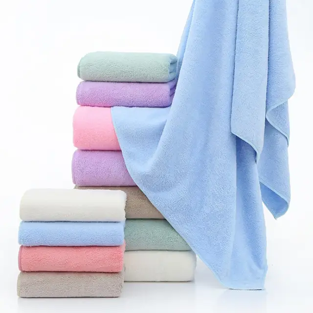  Ultra Soft Bath Towel Set of 4, Blue Extra Large Textured  Microfiber Luxury Towels 35x70 in, Quick Dry, Highly Absorbent, Fluffy,  Oversized, for Bathroom Shower Pool Hotel Beach : Home 