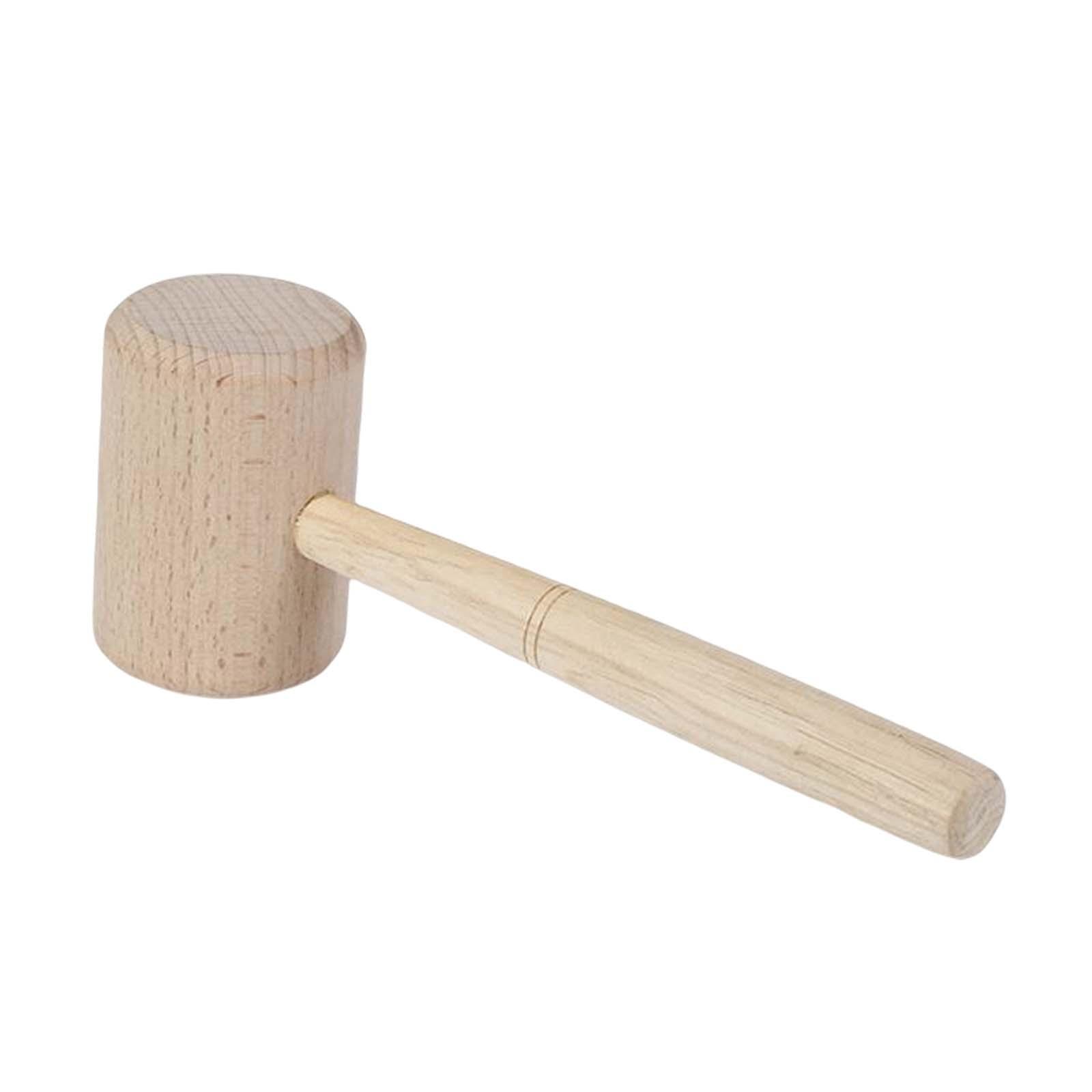 Wooden Mallet Hammer Woodworking Hammer Shock Resistance Wood Hand Tool Beechwood Woodworking Tool Wooden Mallet for Carving DIY