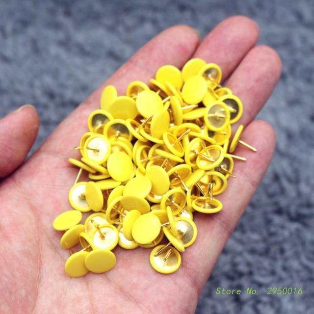 100pcs puntine da disegno in metallo puntine da disegno Decorative puntina  antica chiodo forma rotonda Push pin s puntine da parete sughero bordo  ufficio - AliExpress