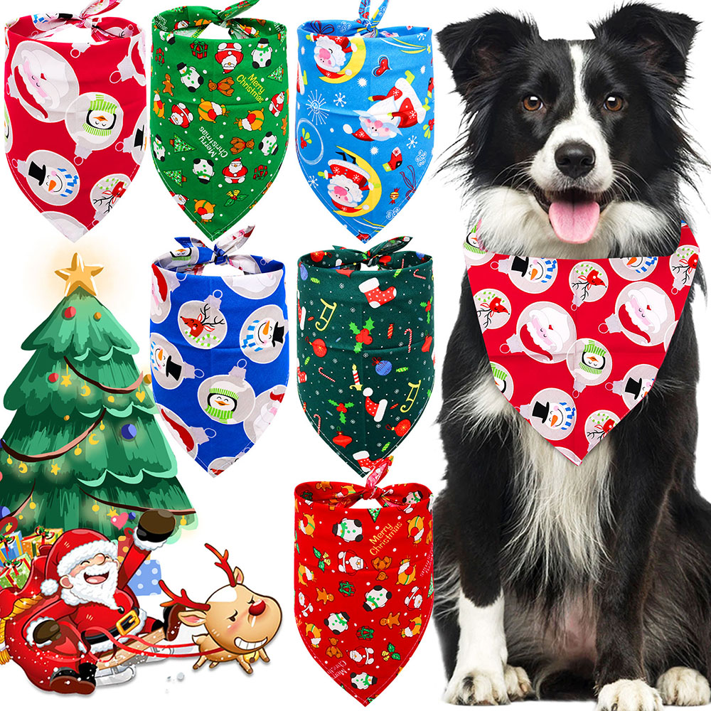 Title 1, 30 pçs bandana para cães de natal cachecol algo...