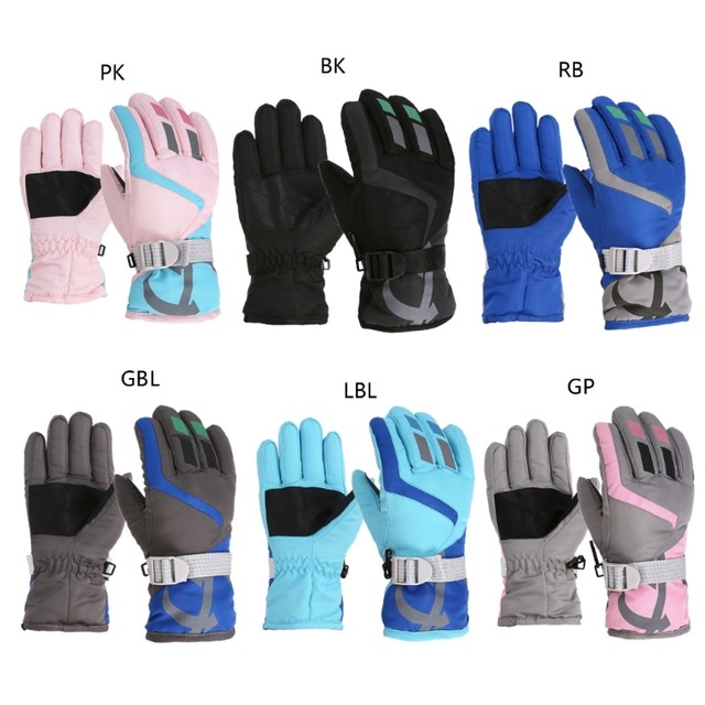 3-6Years Kids Snow Mittens Waterproof &Breathable Ski Gloves Boys Girls  Winter Warm Outdoor Biking Hiking Fishing Gloves