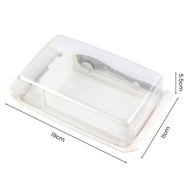 1pc, 2in1 Butter Cutter Box, Butter Slicer And Storage Container With Lid,  Butter Box, Glass Bitter Saucer With Cover, Creative Butter Dish, Butter Ke