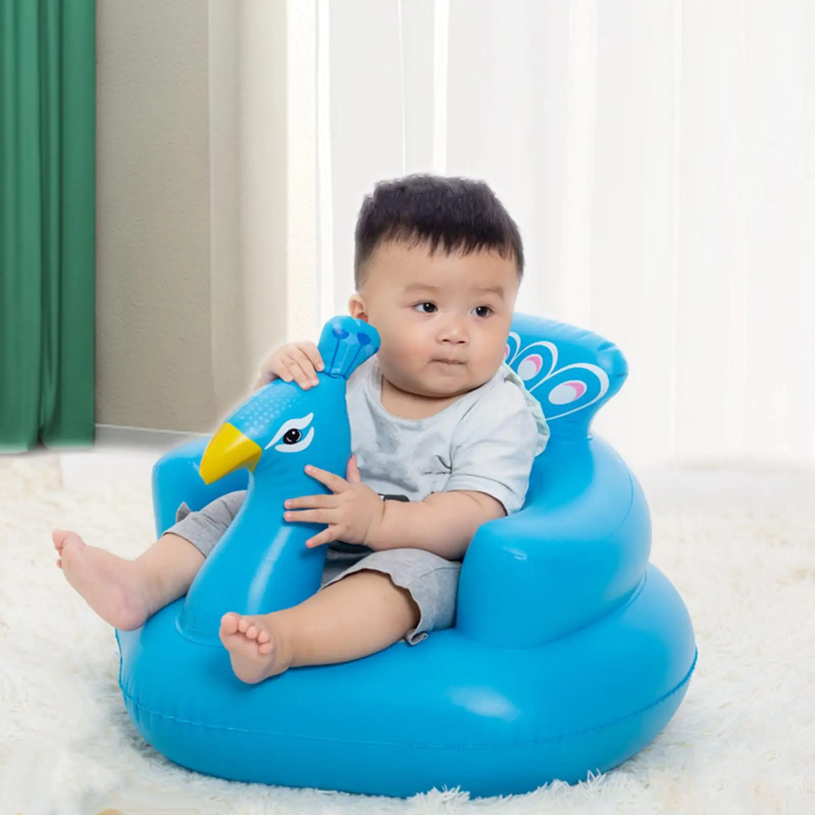 Baby Inflatable Seat Toddler Chair for Sitting up Baby Shower Chair Floor Seater Floor Seat 3 Months and up baby Seat