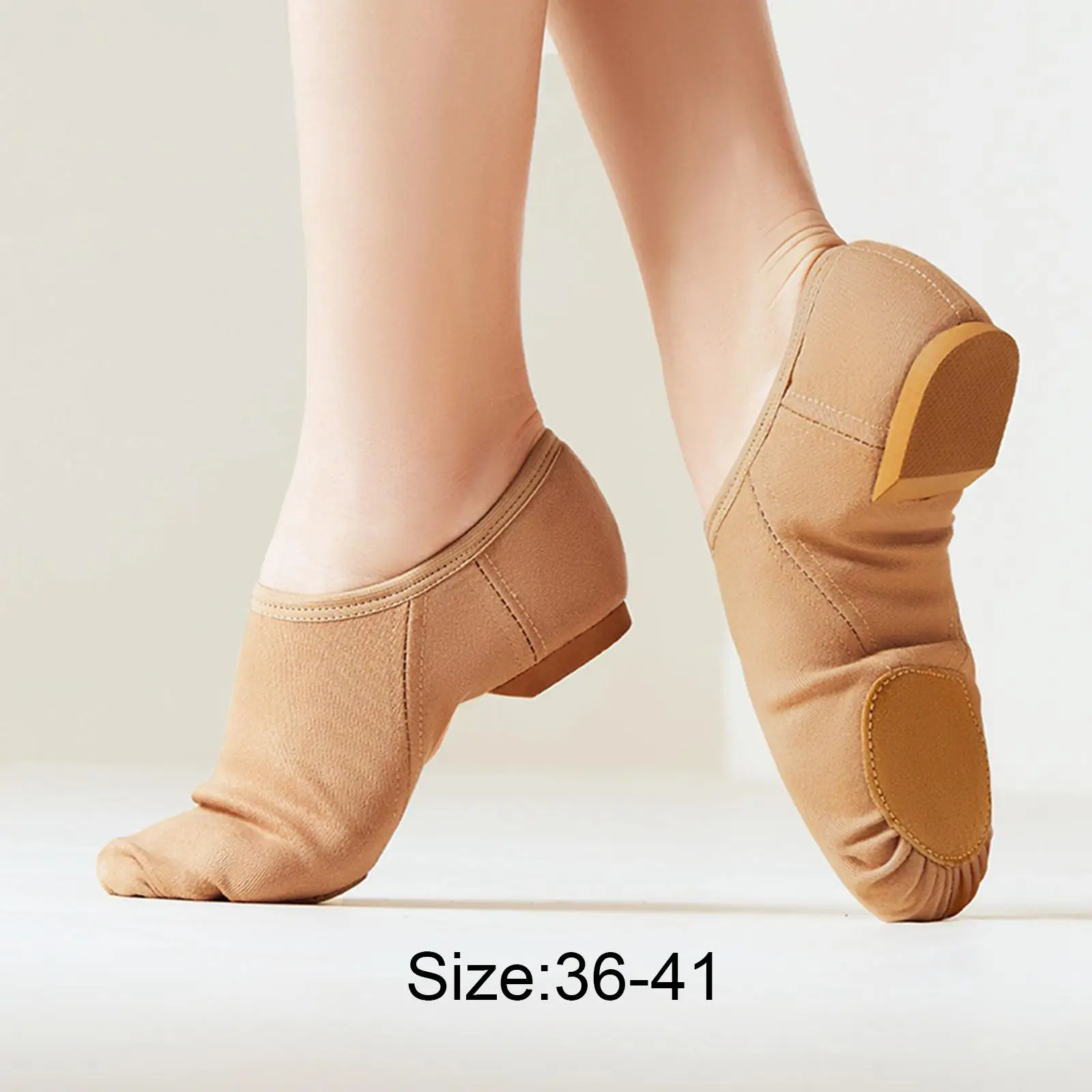 Soft Ballet Shoes Split Sole Flats Comfortable Jazz Shoes Dance Shoes Ballet Slippers for Girls Fitness Dancing Yoga Performance