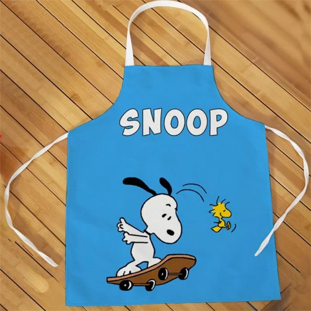 Snoopy Kitchen Apron Women Home Kitchen Waterproof and Oilproof