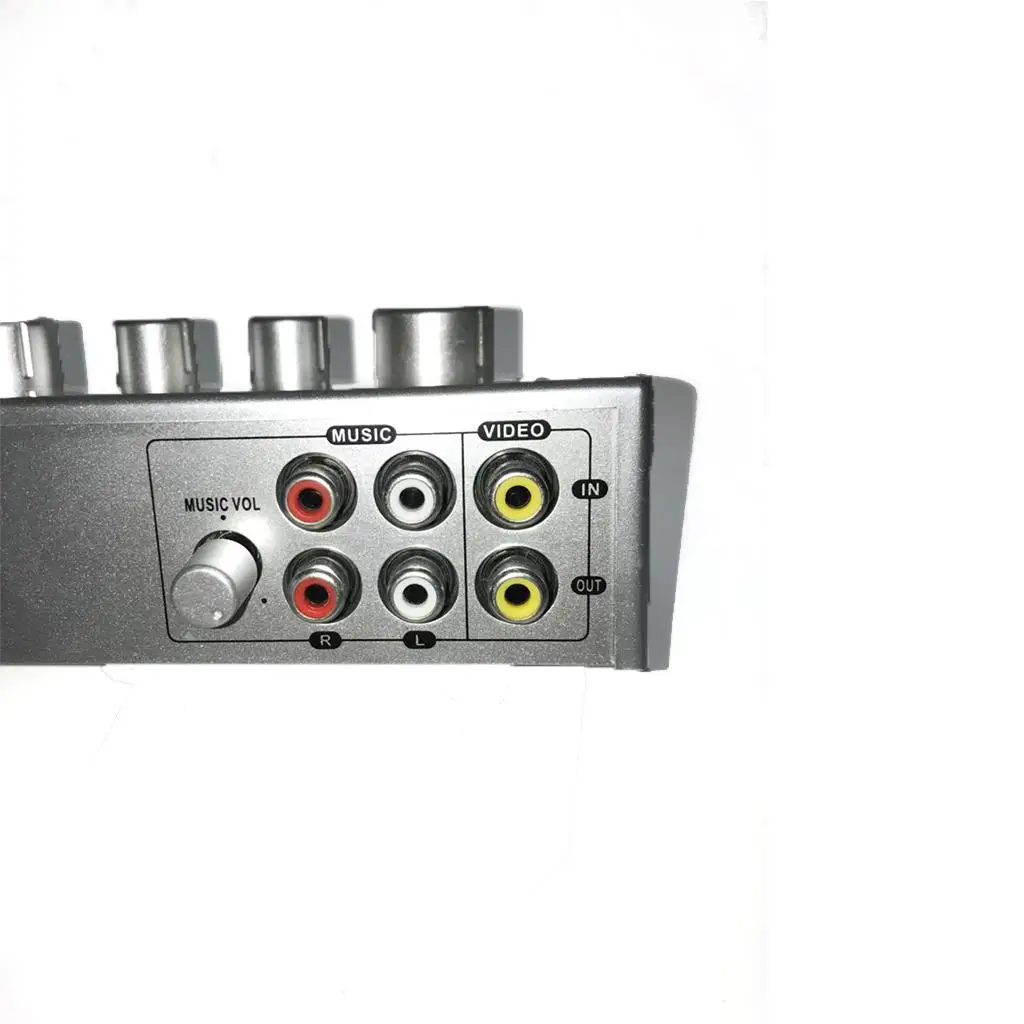 Professional Karaoke Mixer, Portable Audio Sound Karaoke Machine Mixer System with 2 Mic Inputs