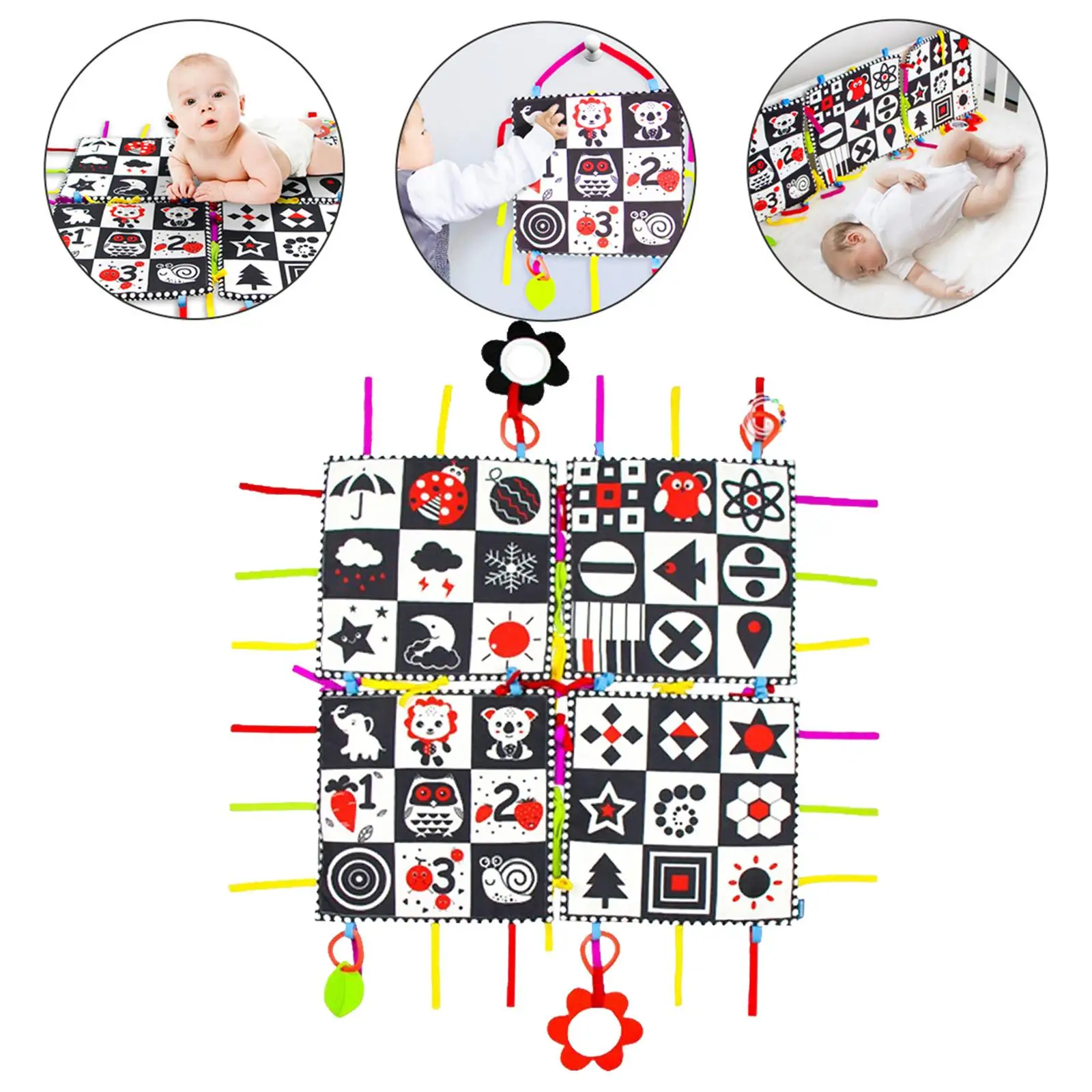 Baby Play Mat Educational Baby Game Pad Cushion for 0-6 Months Baby Newborn