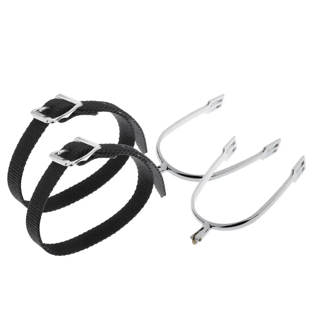 Mens Horse Riding  Spur With Spur Straps Equestrian Equipment