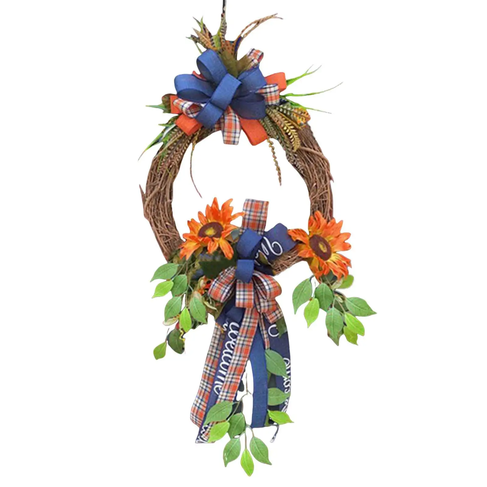 Autumn Wreath Decor Artificial Flower Wreath for Celebration Corridors Patio