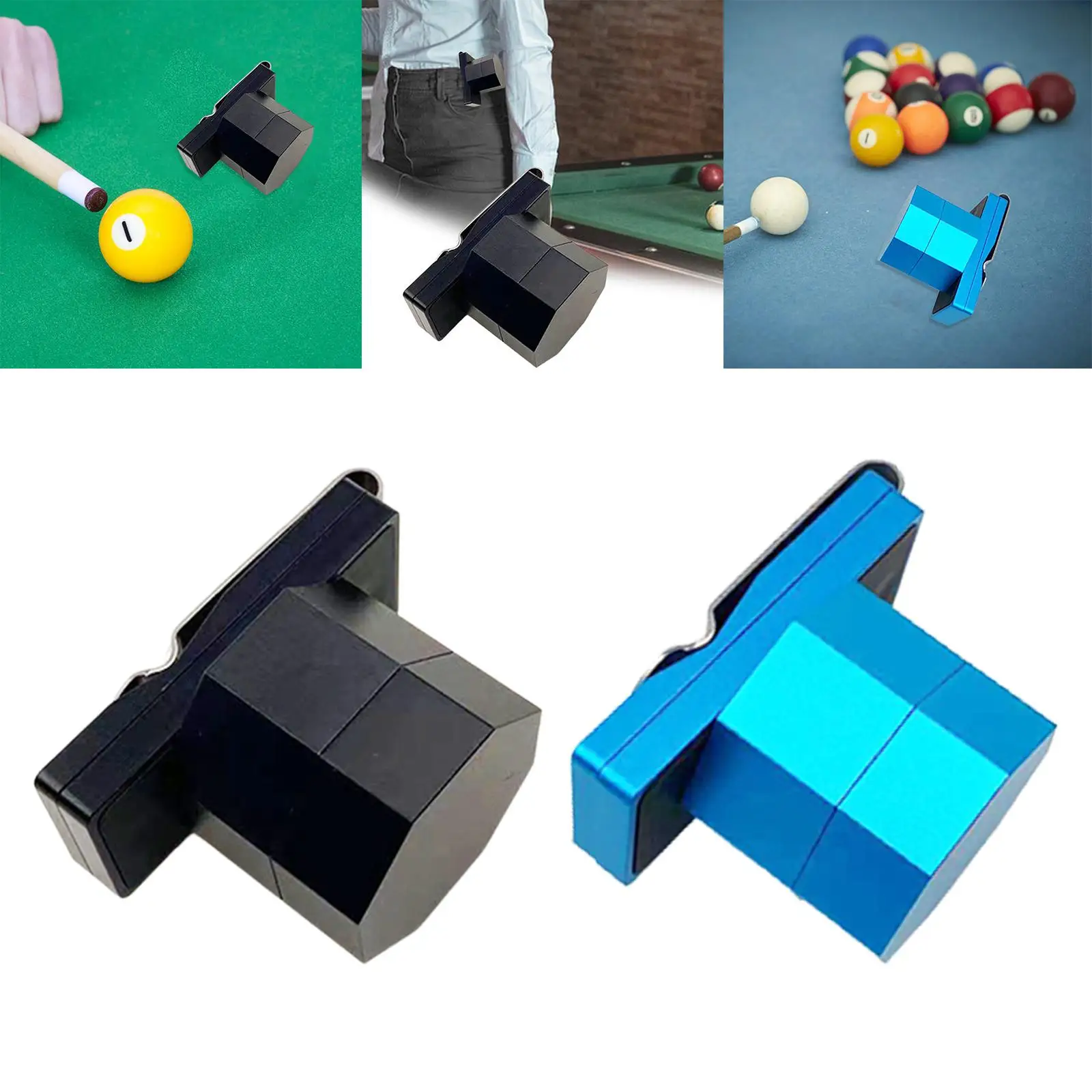sunnimixmylove Portable Pool Chalk Holder Clip Container Pool Billiards