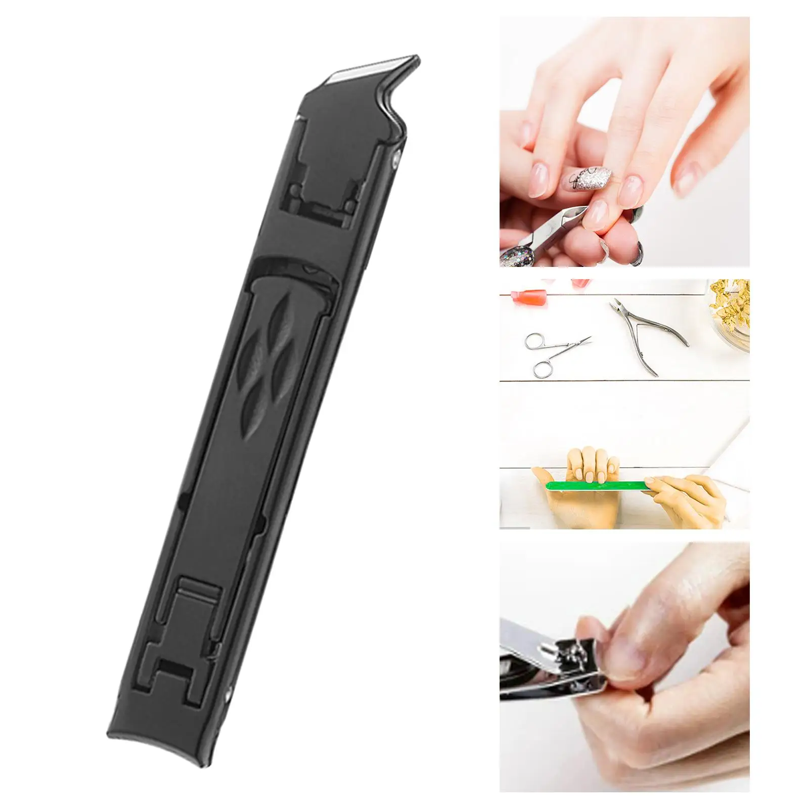 Nail Cutter Double-Headed Pliers Premium Folding Portable for Fingernail