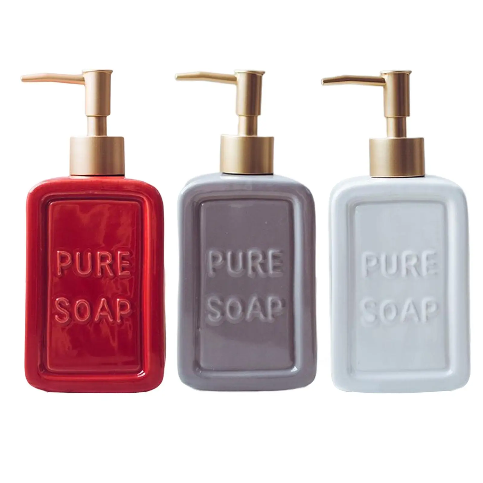Refillable Hand Soap Dispenser Reusable Leakproof Pump Bottle for Tabletop Kitchen Conditioner Liquid Soap Massage Oil