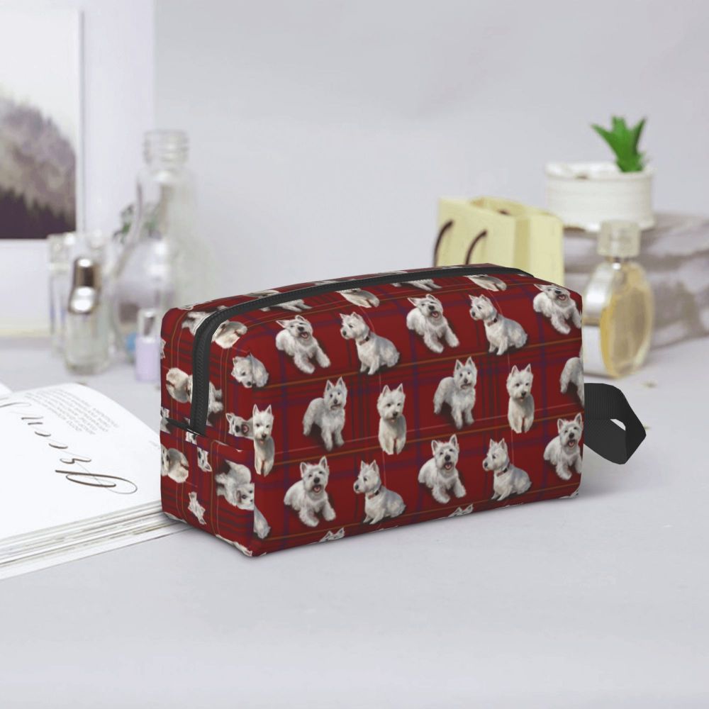 Mulheres Viagem Cosmetic Organizer Cute Puppy Dog