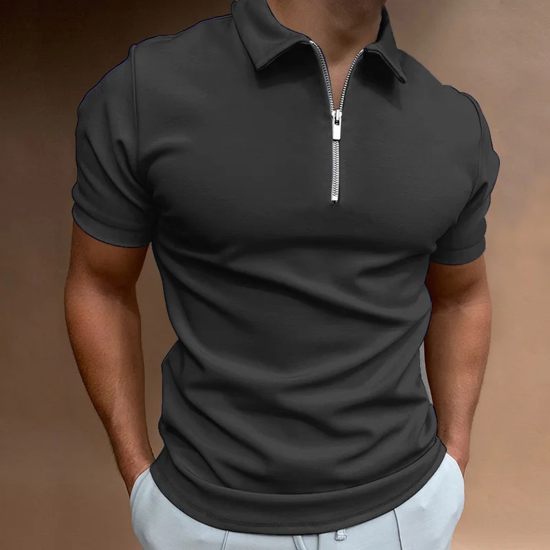 VICENZO® Men's Polo Shirt Collar Zipper – Magnattos