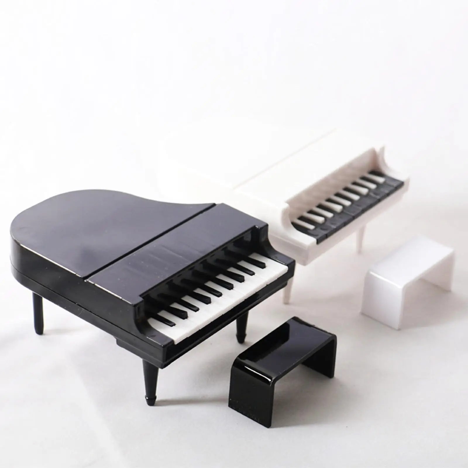 Miniature Piano Model Doll House DIY Decoration for 1/12 Dollhouse