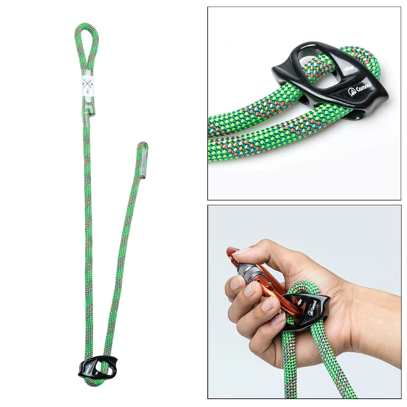 Climbing Sling Adjustable Positioning Lanyard  Rope Cut Resistant  Arborist Tree Climbers (6-37.4inch Adjustable)