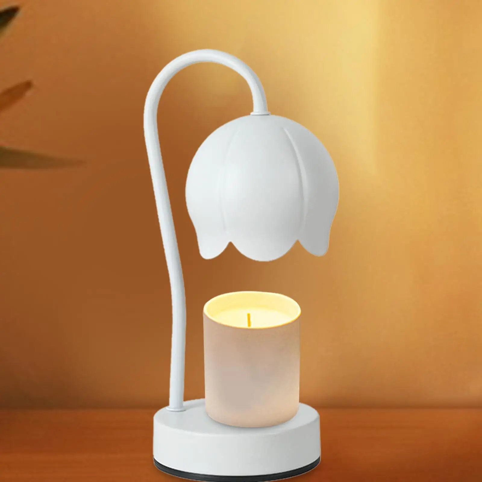 No Flame Candle Warmer Lamp Aromatic Candle Holders Burner Melter Lamp Candle Heater Lamp for Bar Office Tabletop Birthday Gift