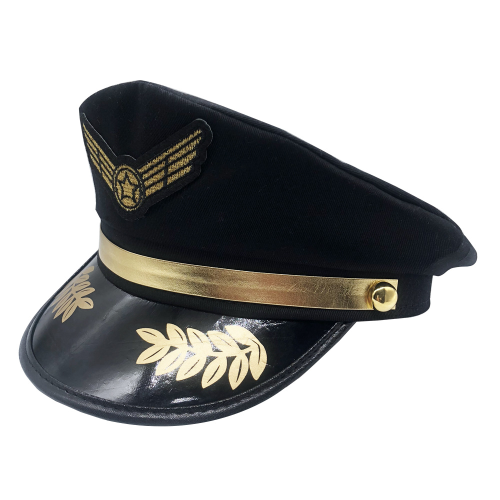 Ausgefallener Militär-Partyhut Bühnenshow-Kappe für Erwachsene Cosplay-Aufführung Unisex Bühnenshow-Accessoire – Detail 5