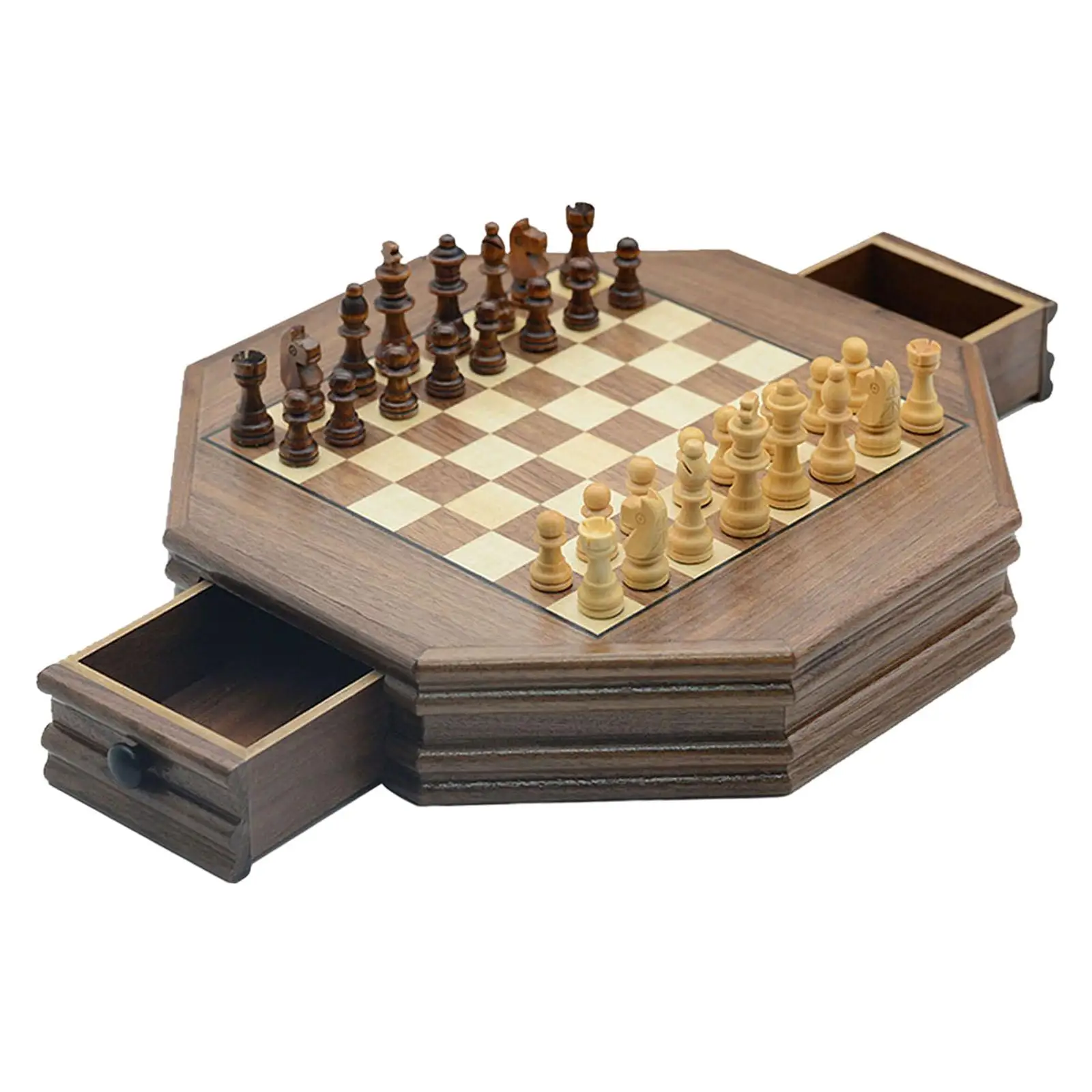 Magnetic Chess Set Collectible Gorgeous Medieval Storage Traditional Chessboard for Outdoor Travel Children Beginner