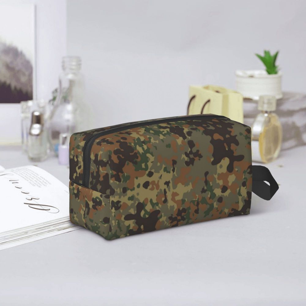 Mulheres Exército Militar Camuflagem Cosméticos Maquiagem Organizador Beleza Armazenamento Dopp Kit