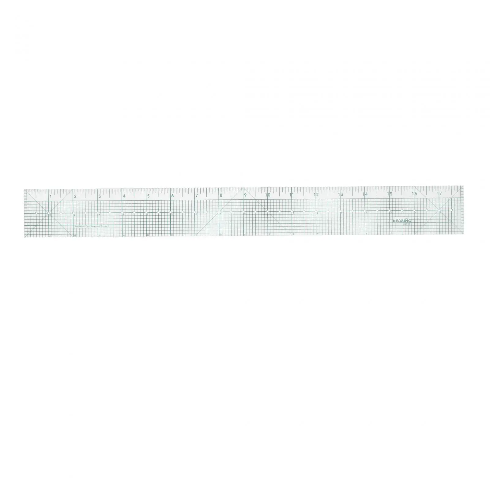 Patchwork Ruler 18in Easy Reading Lightweight Fabric Ruler for Clothing Making Measuring Sewing DIY Tools Precision Measurements