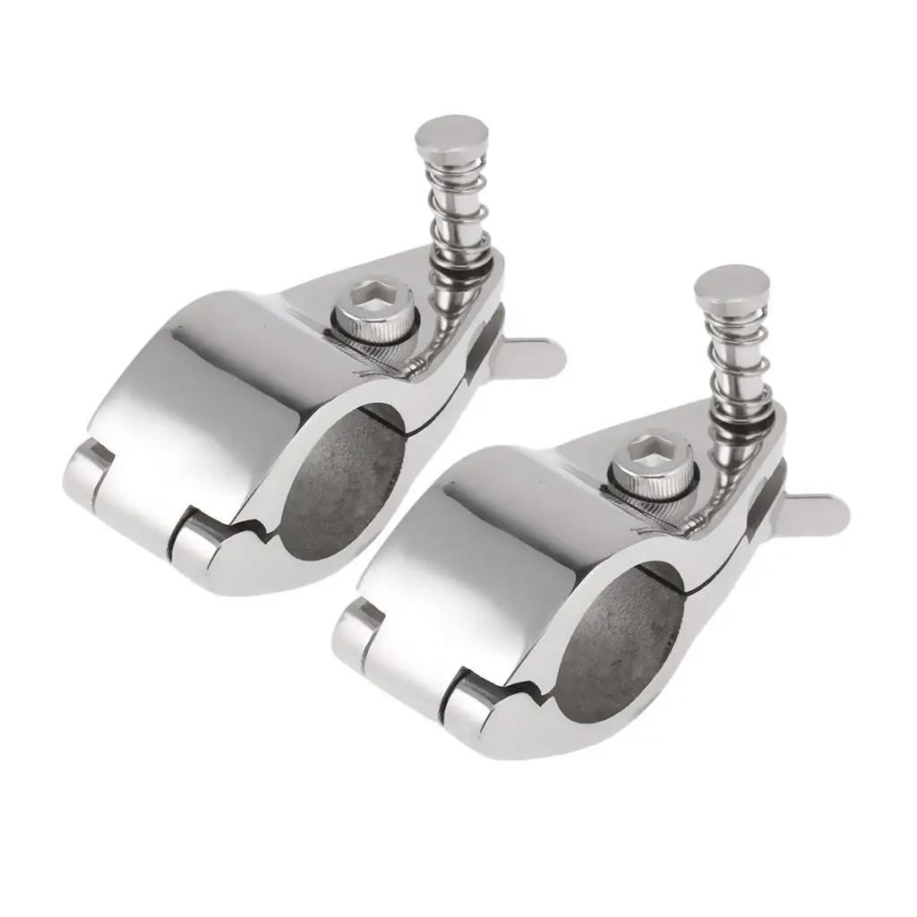 2pcs Boat Canopy/Cover Fitting Clamp Deck /8`` Bar Accessory