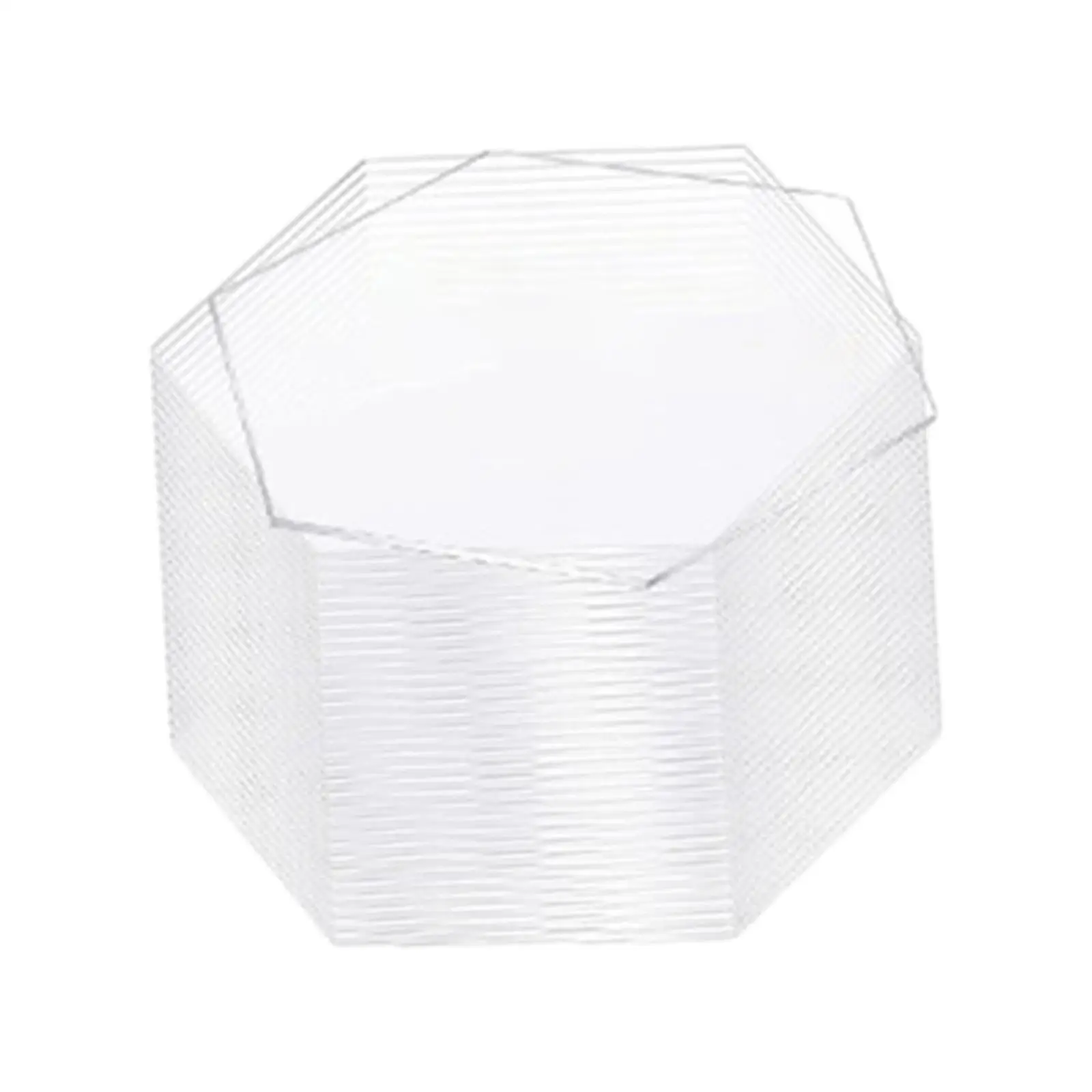 40 Pieces Clear Acrylic Place Cards Reusable Hexagon Table Number Cards for Special Event Dinner Tea Party Birthday Restaurant