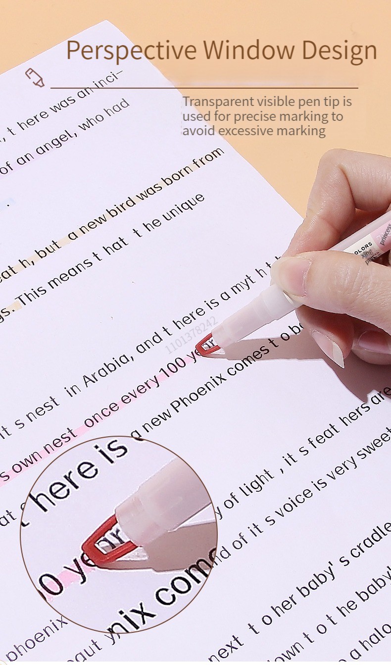 ZhiPai 5 Stück/Set Textmarker mit doppelter Spitze, Kawaii, farbige Manga-Marker, Pastellfarben, Scrapbooking, japanisches Schreibwaren-Schulmaterial – Detail 5