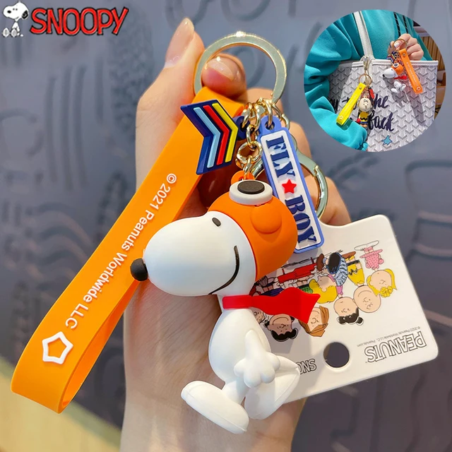 New Snoopy Key Chains Cartoon Schoolbag Charm Bag Pendant Cute Jewelry Car  Keychain Gift for Boy Girls Friends Keychain Kids Toy