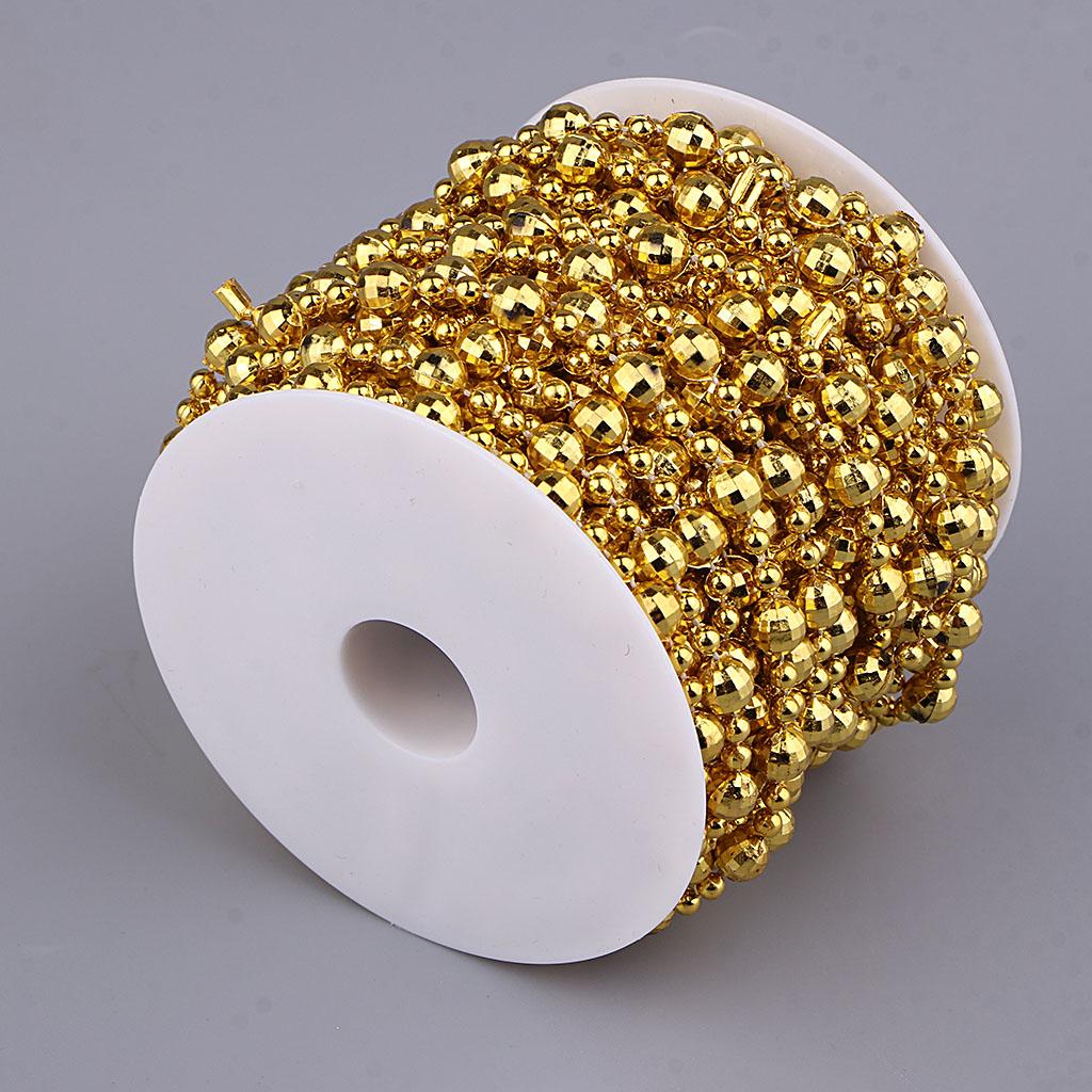 15m Plastic Ball Bead Chains Bulk 8mm Loose Round Beads for DIY Bracelet
