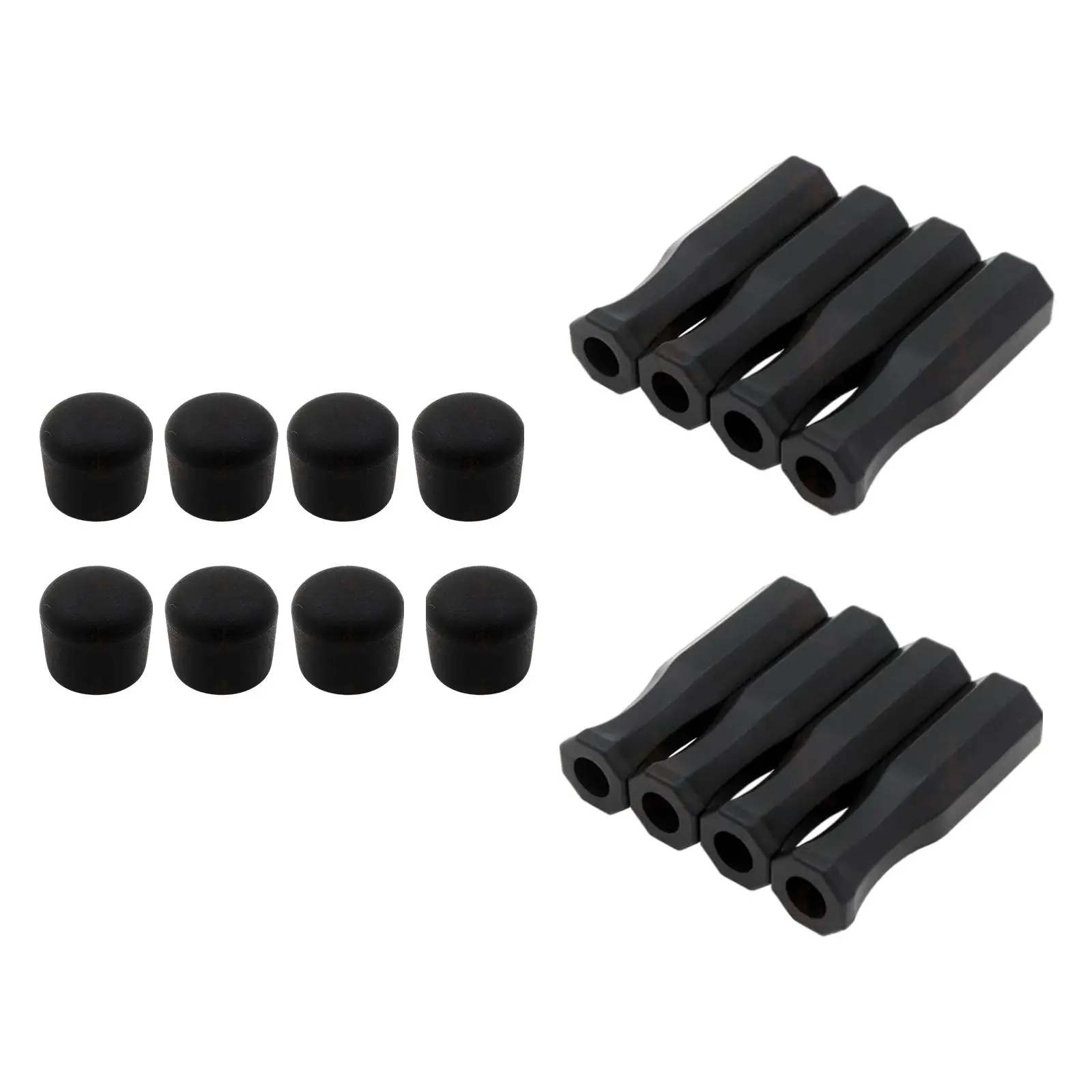 16 Pieces Octagonal Handles and Safety End Caps Octagonal Handles for Children