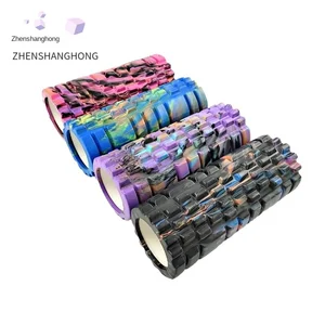 33cm Classic Camouflage EVA Hollow Yoga Column Muscle Relaxation Wolf Fang Bar Yoga Fitness Pilates Column