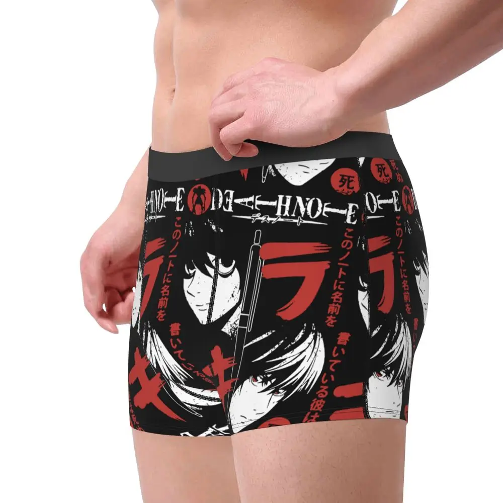 cool boxers Death Note Pencil Men's Underwear Boxer Shorts Panties Funny Breathbale Underpants for Homme cotton boxers